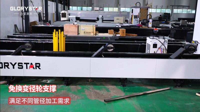 有精度！有速度！VS6012TG雙卡盤光纖激光管材切割機