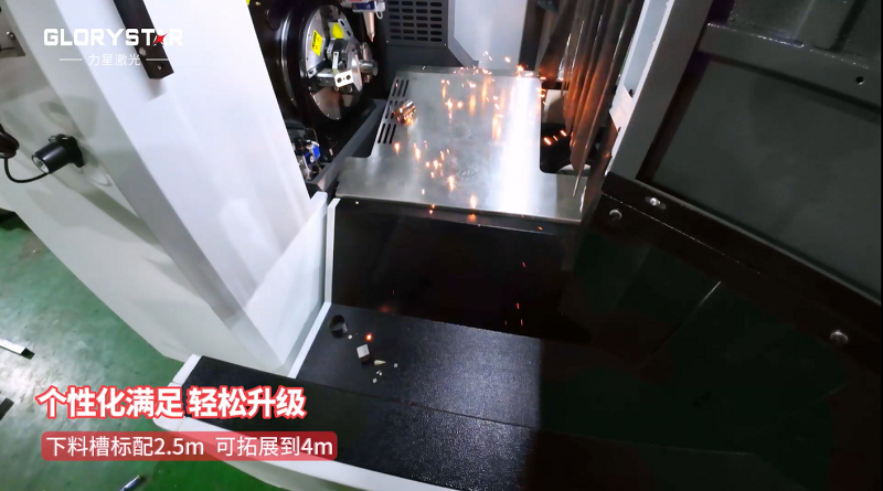 有精度！有速度！VS6012TG雙卡盤光纖激光管材切割機