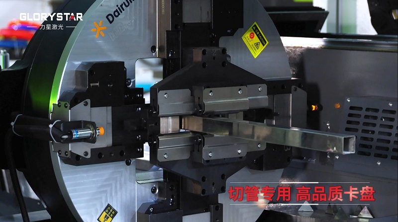 6000瓦雙卡盤激光切管機，高效率，高精度，高品質