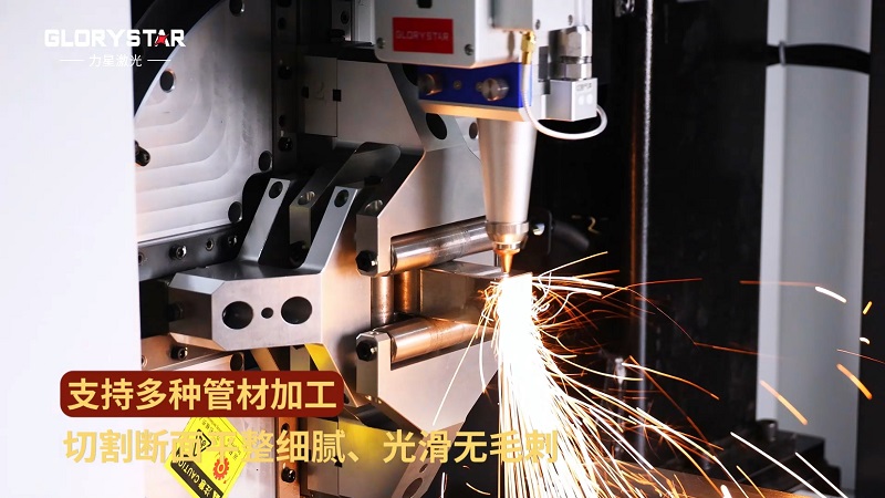 1000W-6000W雙卡盤激光切管機，高效智能管材加工
